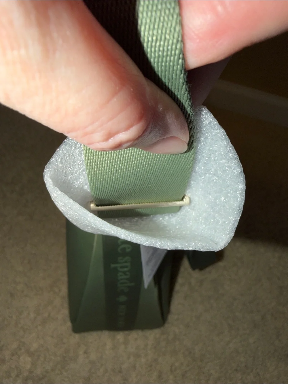 kate spade Sage Green Nylon Shoulder Tote